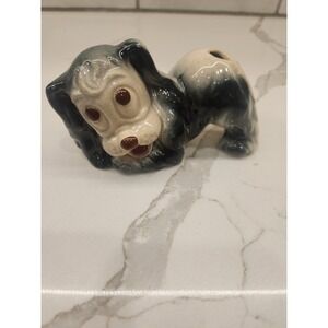 Vintage 1950s Shawnee Blue-Green Puppy Dog Cocker Spaniel Air Freshener Figurine